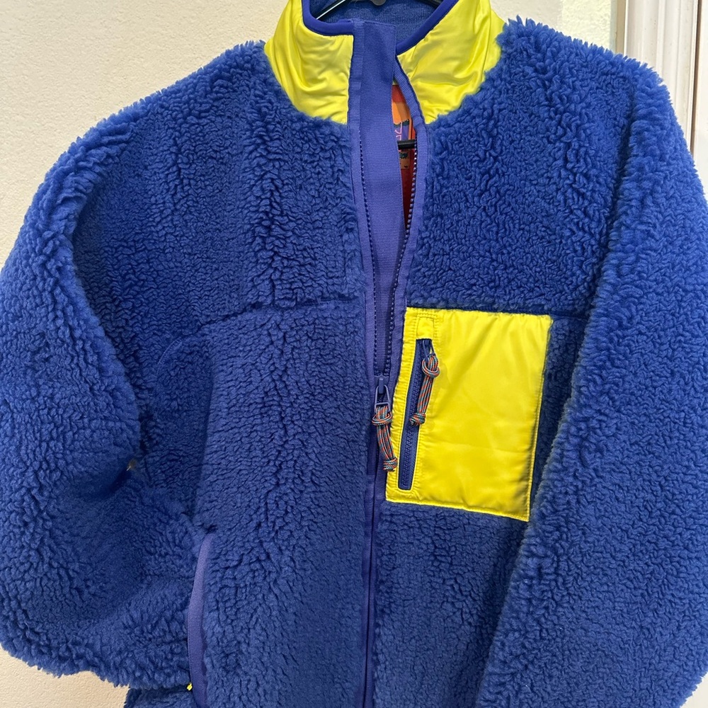 Tory Burch Blue Fleece Jacket
